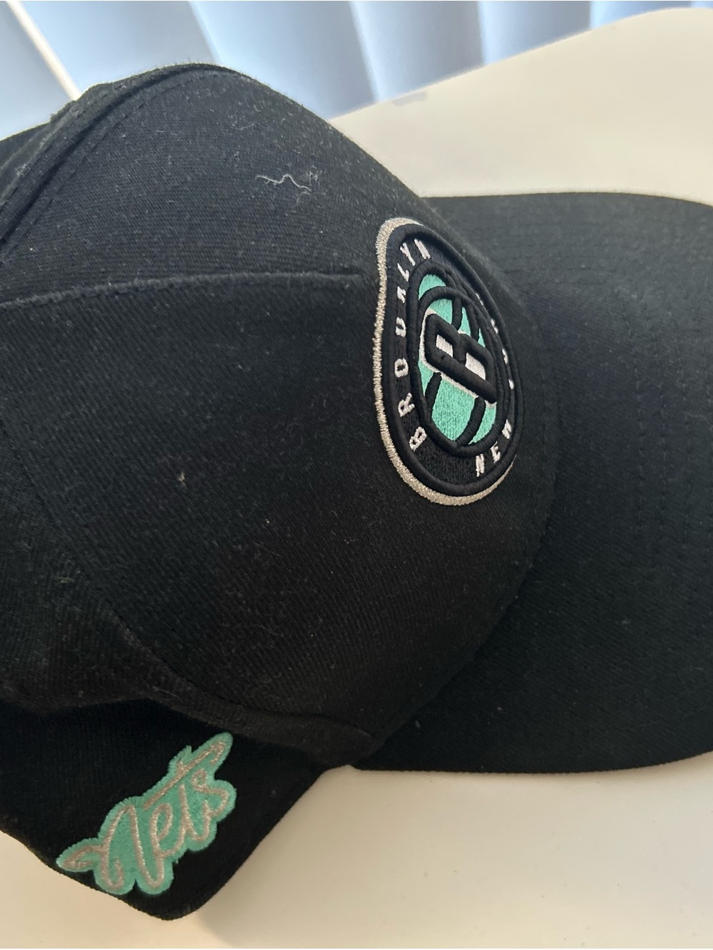 New Era Black 9FORTY Baseball Cap with White Branding